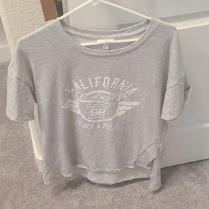Short sleeve sweatshirt